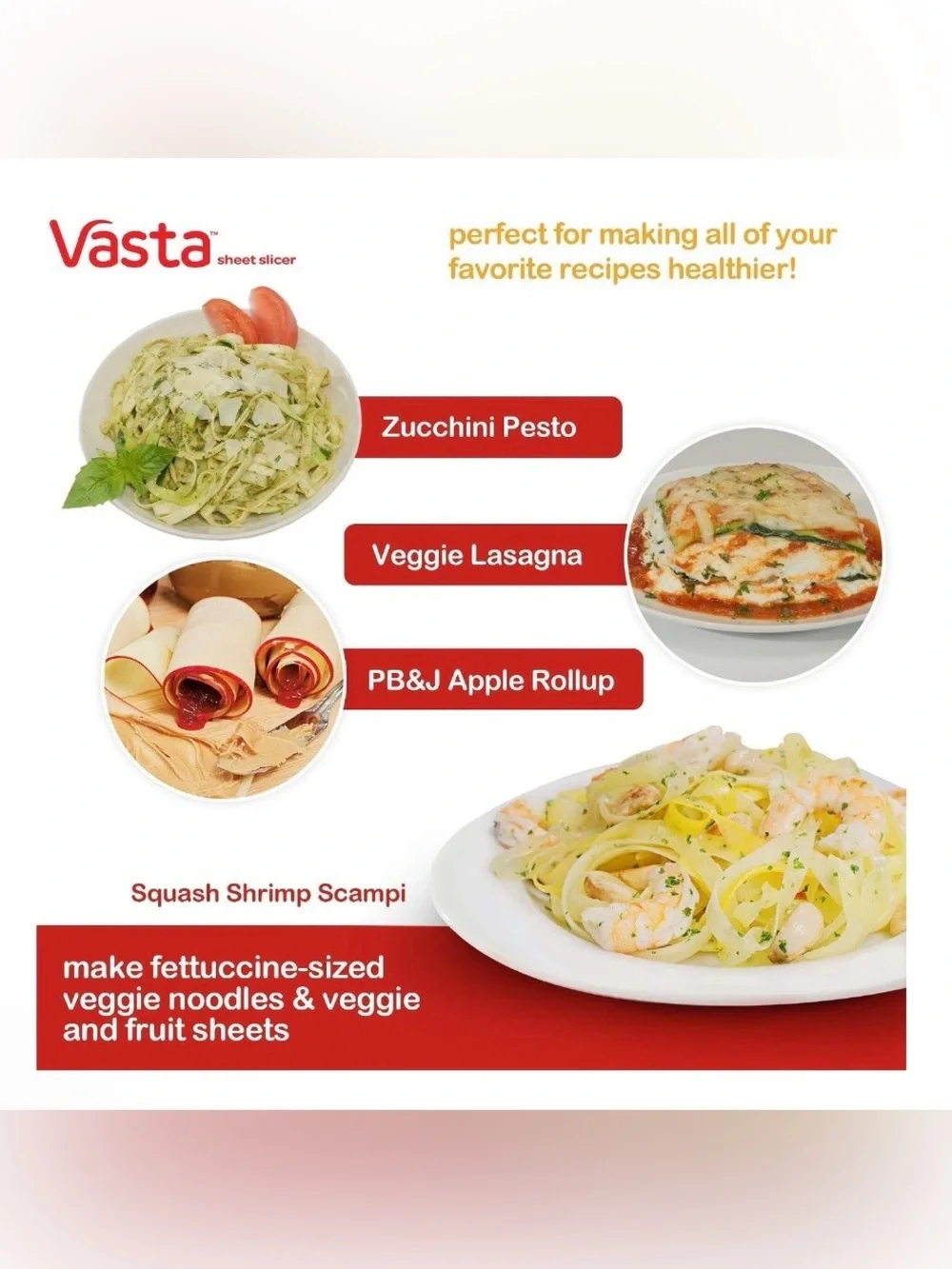 NIB Vasta Veggie & Fruit Sheet Slicer